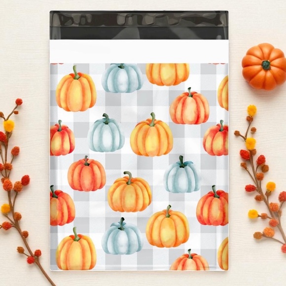 Pumpkins 🎃 Poly Mailers 10x13 Pack of 25 - Picture 1 of 4